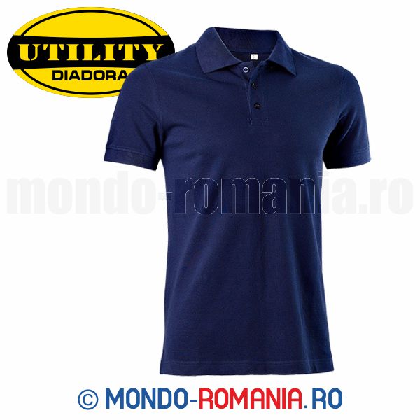 Tricou POLO din bumbac organic - DIADORA ATLAR ORGANIC albastru celest